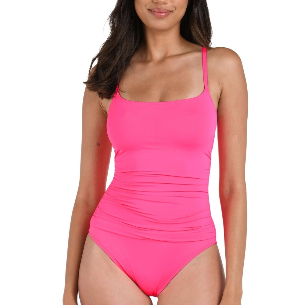La Blanca Island Goddess Lingerie One Piece - Bright Pink Size 4